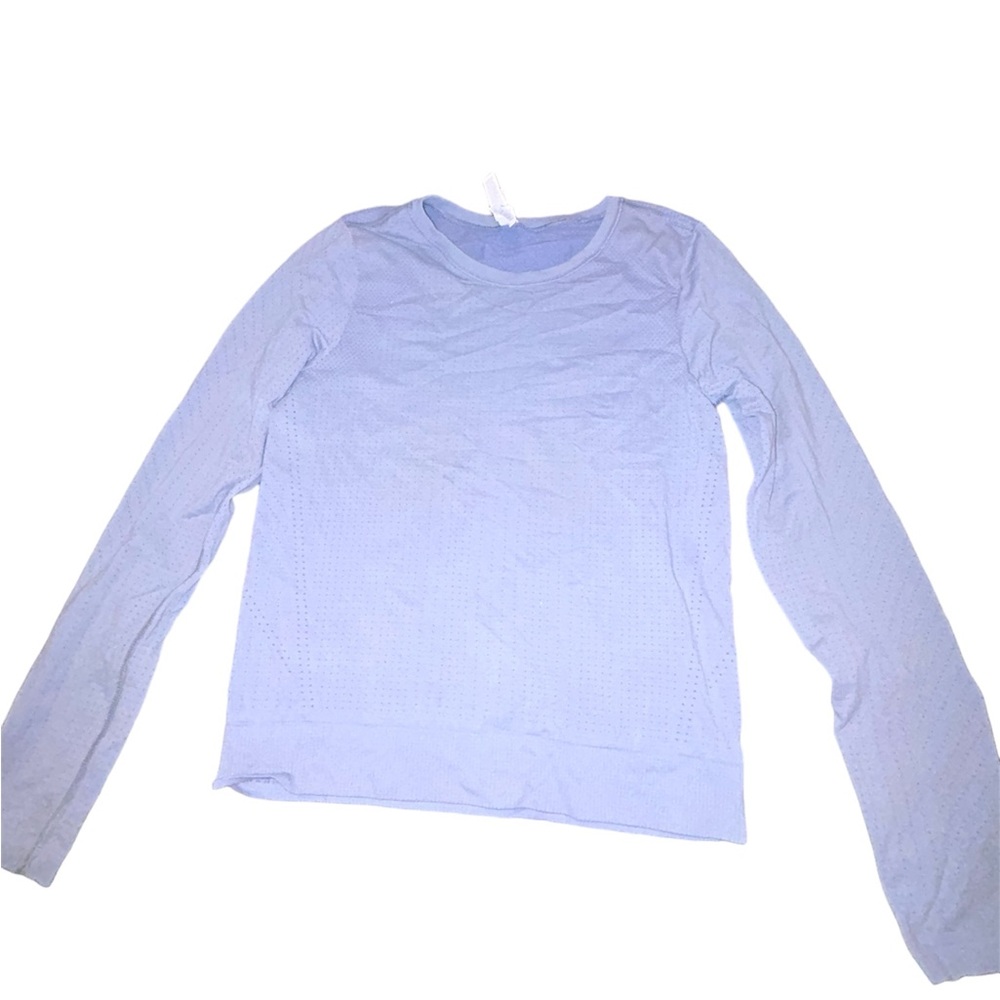 Grey athleta long sleeve top